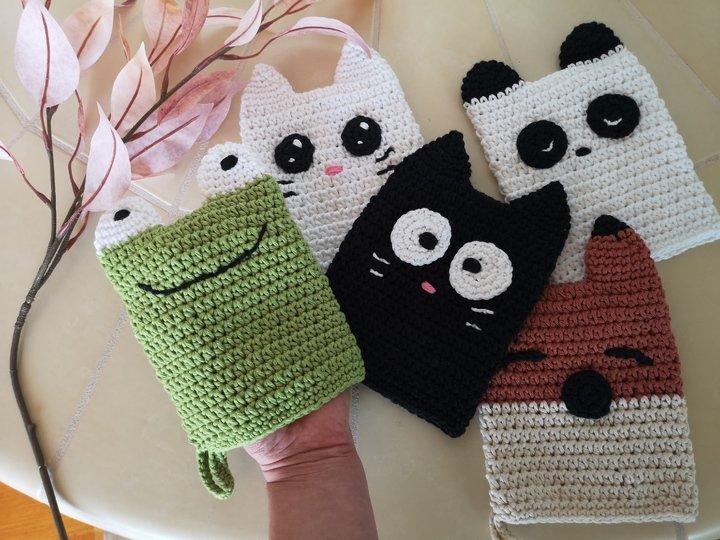 Wash Mitt - Crochet Pattern PDF - Make Up Removal Glove Crochet Tutorial