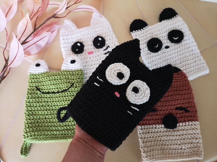 Wash Mitt - Crochet Pattern PDF - Make Up Removal Glove Crochet Tutorial