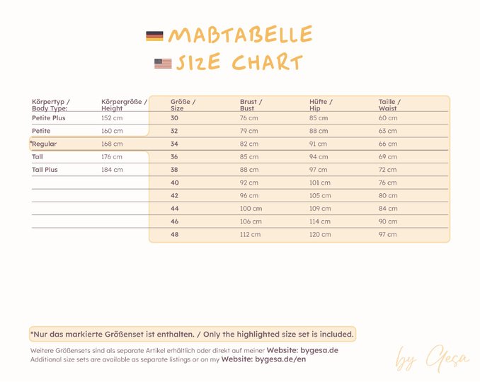 Oversized Hoodie Schnittmuster Damen  Regular Gr. 30-48