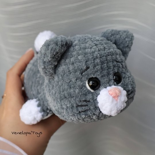 Crochet Plushie Kitten Pattern