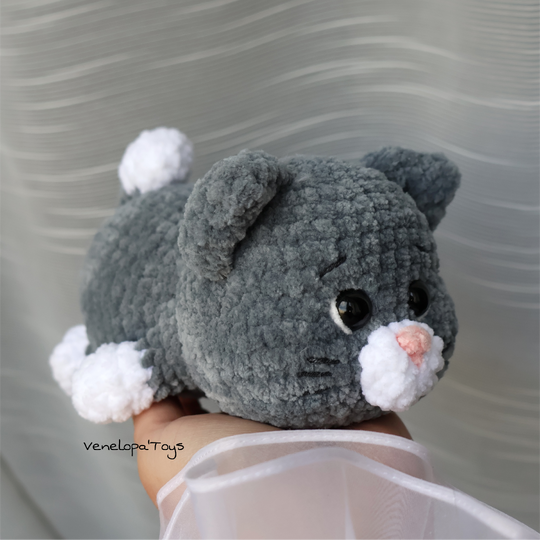 Crochet Plushie Kitten Pattern