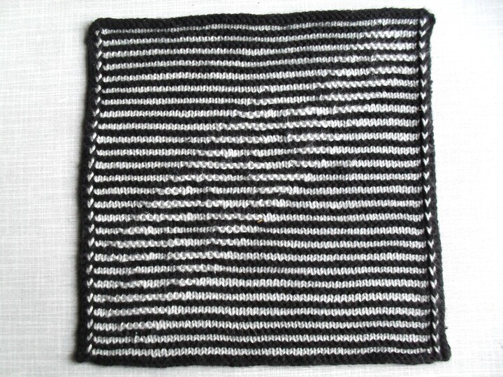 Musik - Flöte in Schattenstricktechnik mit dem besonderen Rand