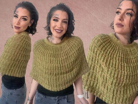 Häkelanleitung Schulterschmeichler "FRÜHLINGSERWACHEN"