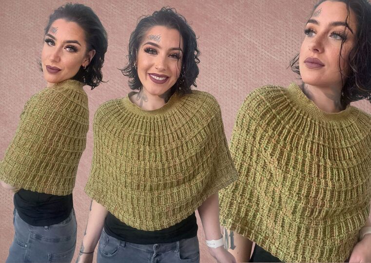 Häkelanleitung Schulterschmeichler "FRÜHLINGSERWACHEN"