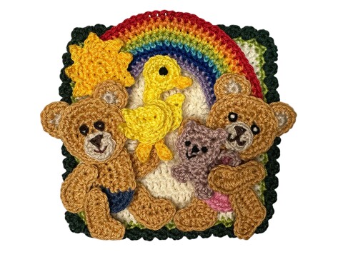 Granny Square Bear 10 crochet