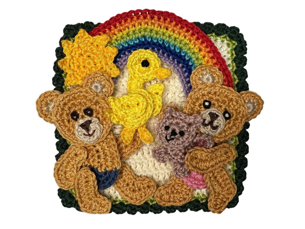 Granny Square Bear 10 crochet
