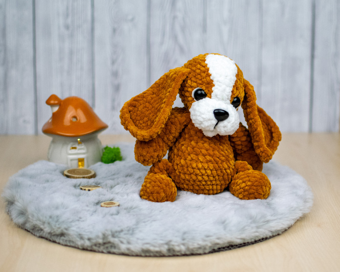 2 Dog Crochet Patterns Bundle – Oliver & Toffee Amigurumi PDF Set