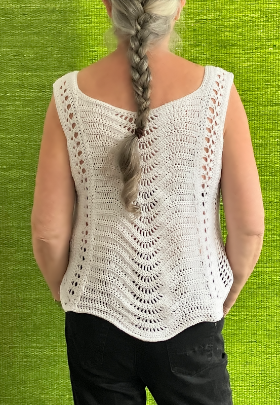 Sommertop in einem Wellenbad - Häkelanleitung - Bild 6