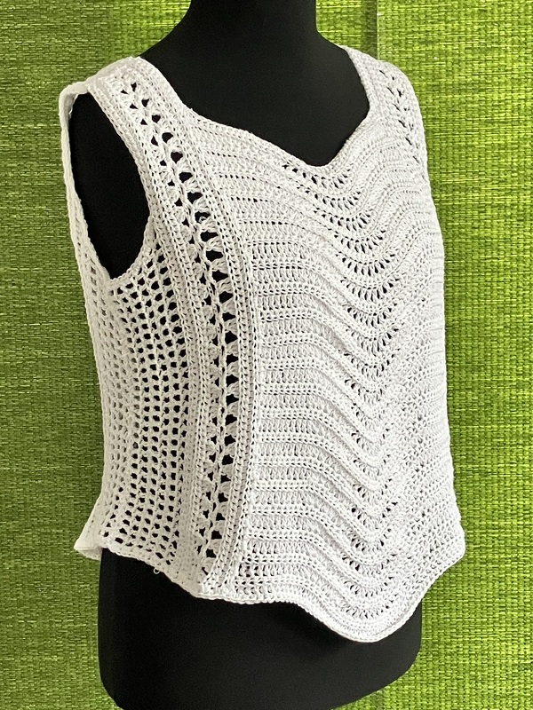 Sommertop in einem Wellenbad - Häkelanleitung - Bild 3