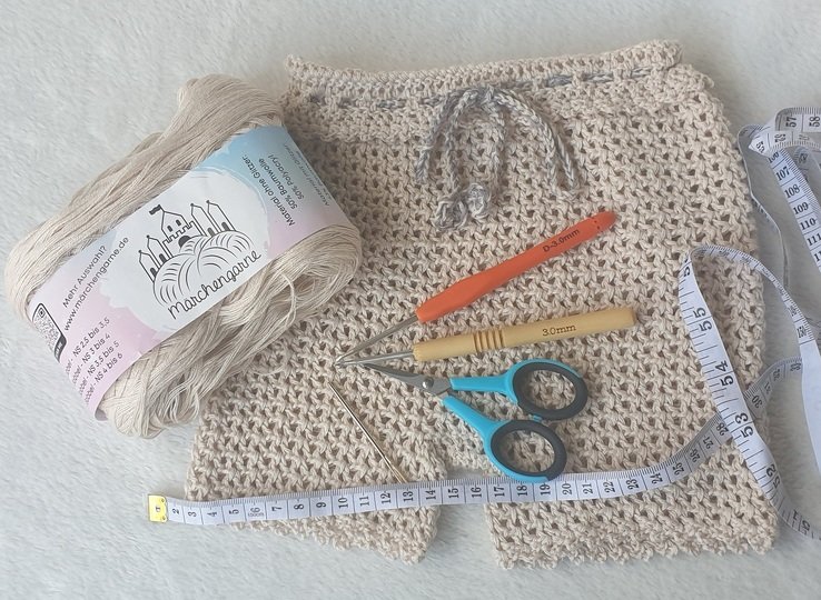 Häkelanleitung: Baby-Windelhose Nicky „V-Stitch Comfort“, Sommershorts