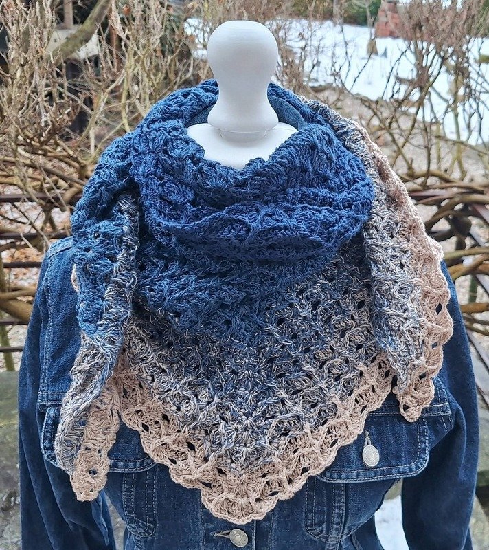 Mareo & Marea - Häkelanleitung für ein Dreieckstuch 2 in 1 - Bild 20