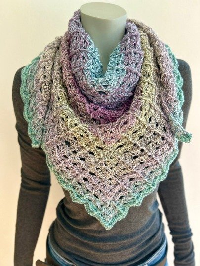 Mareo & Marea — 2-in-1 Triangular Shawl Crochet Pattern