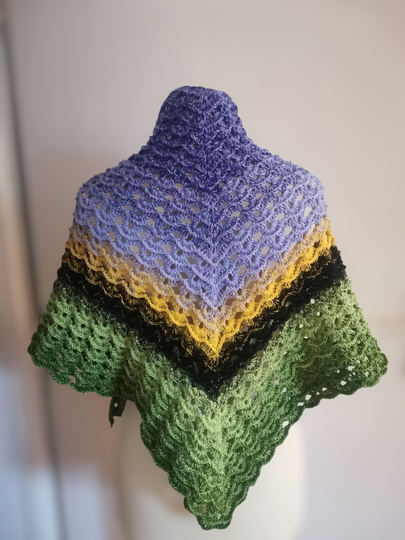 Mareo & Marea — 2-in-1 Triangular Shawl Crochet Pattern
