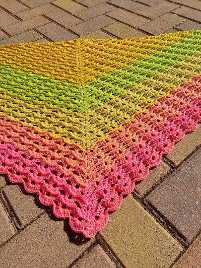 Mareo & Marea — 2-in-1 Triangular Shawl Crochet Pattern