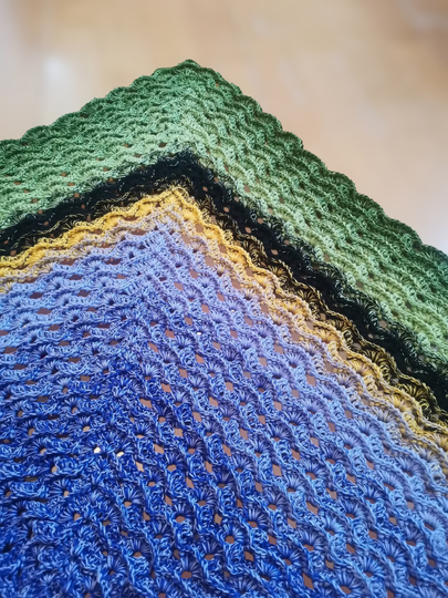 Mareo & Marea - Häkelanleitung für ein Dreieckstuch 2 in 1