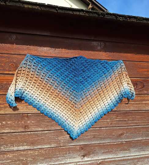 Mareo & Marea - Häkelanleitung für ein Dreieckstuch 2 in 1