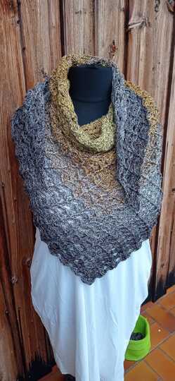 Mareo & Marea - Häkelanleitung für ein Dreieckstuch 2 in 1