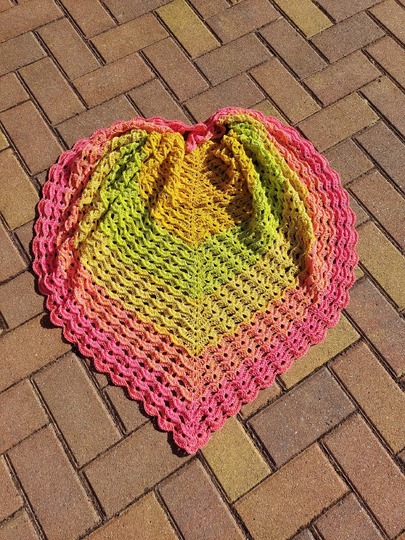 Mareo & Marea - Häkelanleitung für ein Dreieckstuch 2 in 1