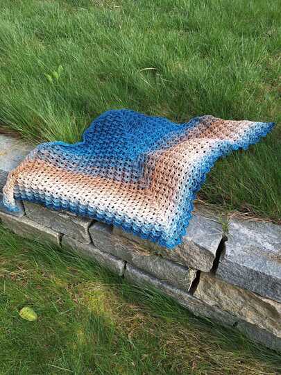 Mareo & Marea - Häkelanleitung für ein Dreieckstuch 2 in 1