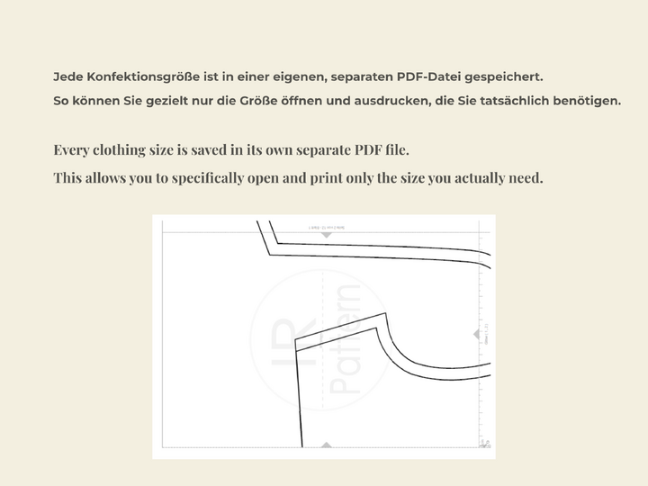 Ärmelloses Top mit Wasserfallausschnitt | PDF Schnittmuster | Gr. 36-46