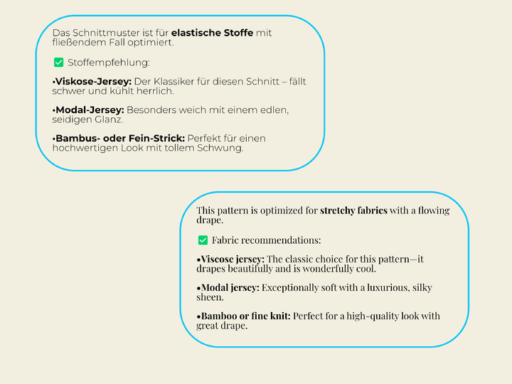 Ärmelloses Top mit Wasserfallausschnitt | PDF Schnittmuster | Gr. 36-46