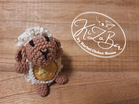 Kugel-Pralinen-Schäfchen - Häkelanleitung für ein süßes Mitbringsel