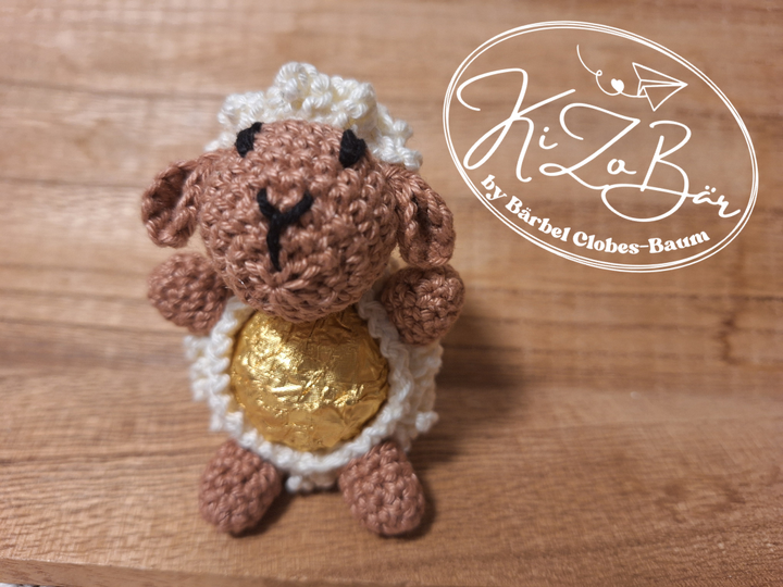 Kugel-Pralinen-Schäfchen - Häkelanleitung für ein süßes Mitbringsel