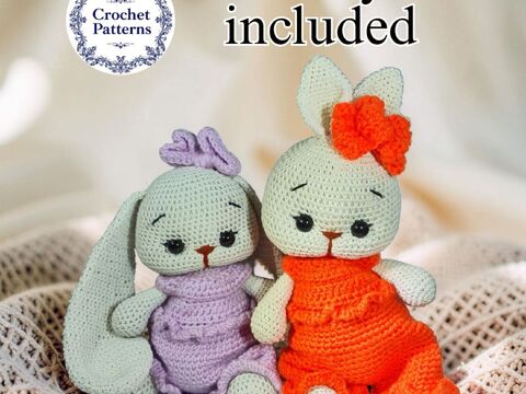 Crochet Bunny Amigurumi Pattern – Long & Short Ear Options (PDF Tutorial)