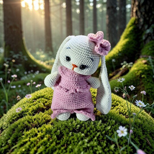 Crochet Bunny Amigurumi Pattern – Long & Short Ear Options (PDF Tutorial)