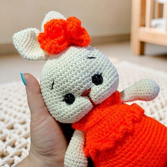 Crochet Bunny Amigurumi Pattern – Long & Short Ear Options (PDF Tutorial)