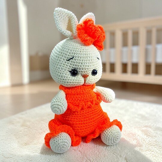 Crochet Bunny Amigurumi Pattern – Long & Short Ear Options (PDF Tutorial)