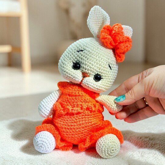 Crochet Bunny Amigurumi Pattern – Long & Short Ear Options (PDF Tutorial)