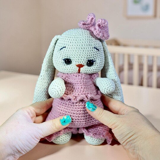 Crochet Bunny Amigurumi Pattern – Long & Short Ear Options (PDF Tutorial)