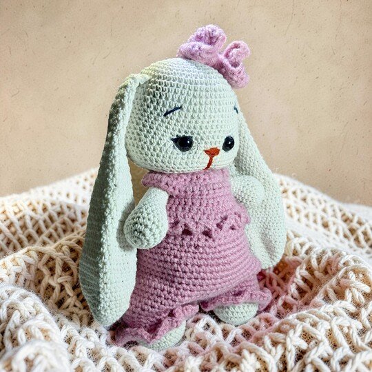 Crochet Bunny Amigurumi Pattern – Long & Short Ear Options (PDF Tutorial)