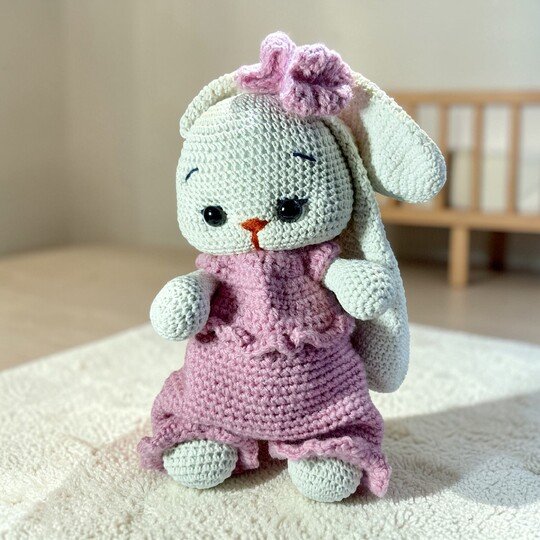 Crochet Bunny Amigurumi Pattern – Long & Short Ear Options (PDF Tutorial)