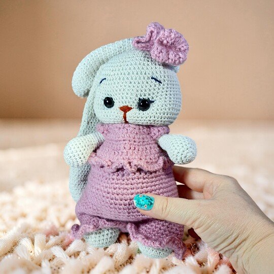 Crochet Bunny Amigurumi Pattern – Long & Short Ear Options (PDF Tutorial)