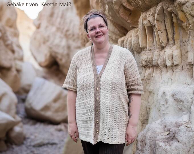 Frauhohmanns Häkeljacke „Kreuz und Quer“