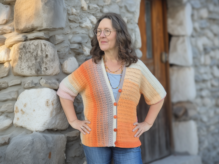 Frauhohmanns Häkeljacke „Kreuz und Quer“