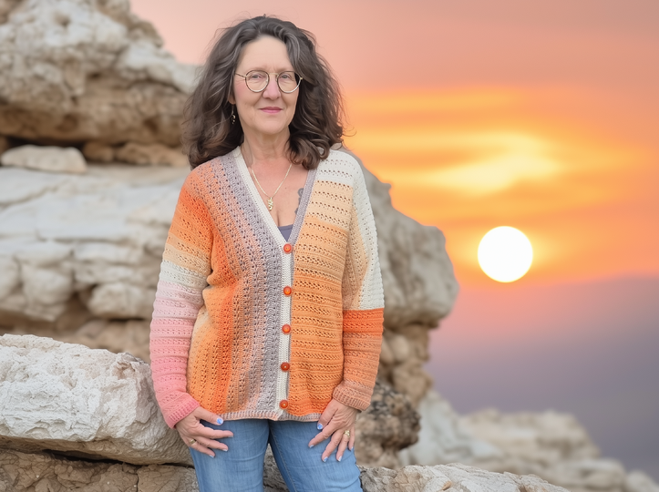 Frauhohmanns Häkeljacke „Kreuz und Quer“