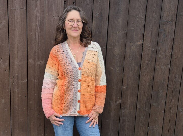 Frauhohmanns Häkeljacke „Kreuz und Quer“