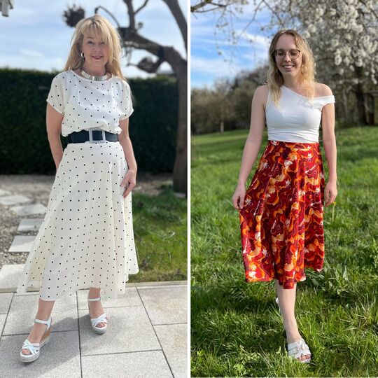 Schnittmuster Rock Camille – Schwingender Rock in 4 Längen | Gr. 34–48 (PDF