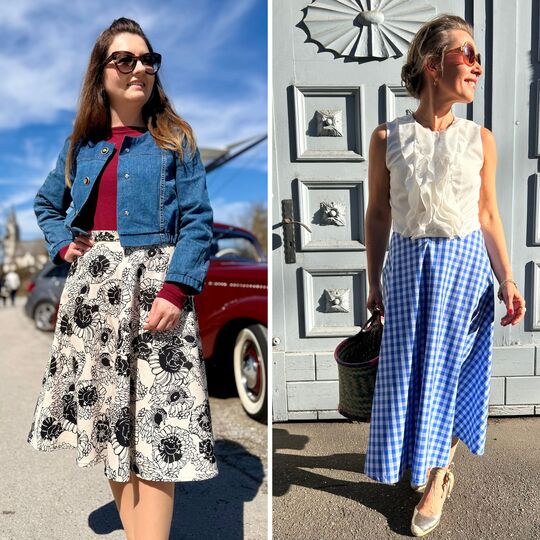 Schnittmuster Rock Camille – Schwingender Rock in 4 Längen | Gr. 34–48 (PDF