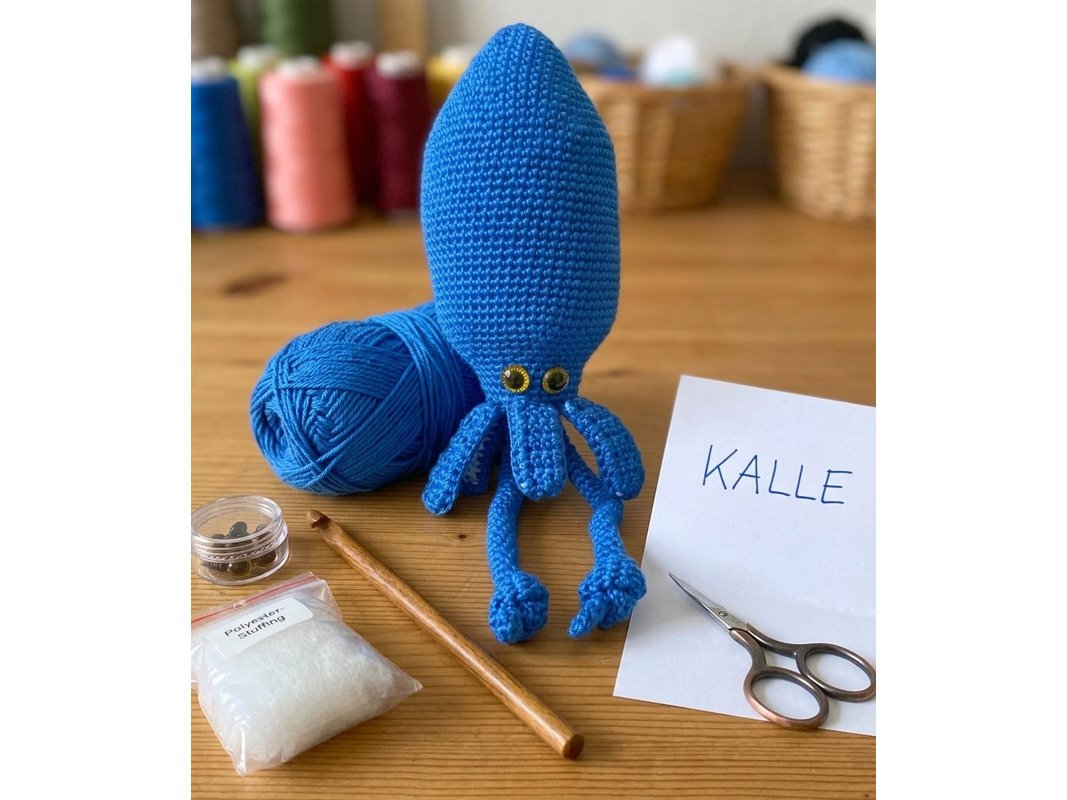 Crochet Pattern Decoration or Dog Toy Kalle the Octopus