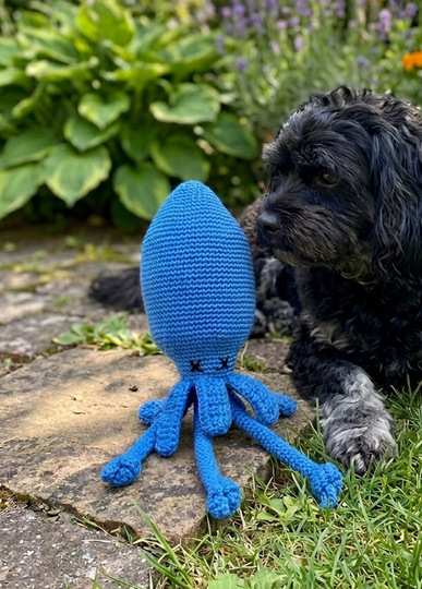 Crochet Pattern Decoration or Dog Toy Kalle the Octopus