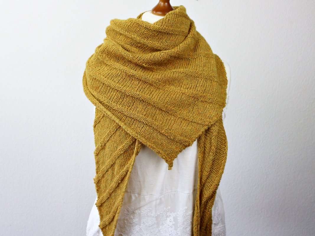 Strickanleitung Dreieckstuch einfach – gemütliches Tuch für Anfänger - Bild 3