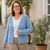 Leichte Sommerjacke stricken | Cardigan Yuna Lochmuster