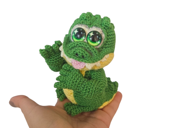 Häkelanleitung Marli das freche Baby Krokodil