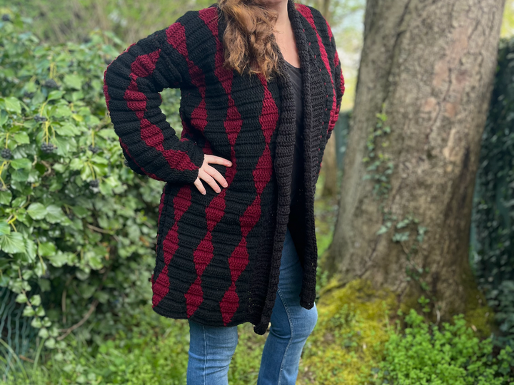 Crochet Pattern Coat "Obsidian"