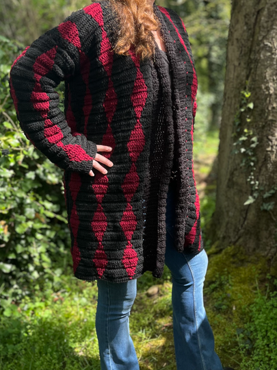 Crochet Pattern Coat "Obsidian"