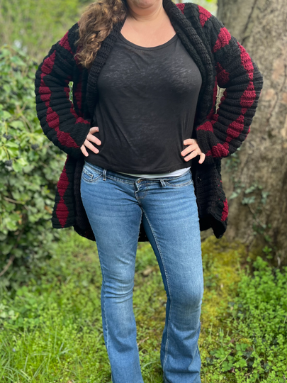 Crochet Pattern Coat "Obsidian"